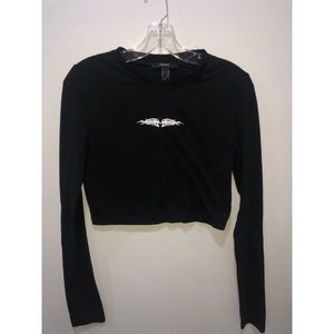 Forever 21 black croptop